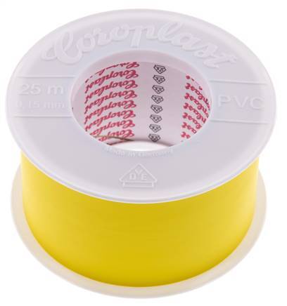 Electrical Insulation Tape VDE-tested 50mm/25m Yellow