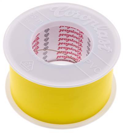 Electrical Insulation Tape VDE-tested 50mm/25m Yellow