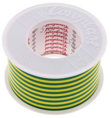 Electrical Insulation Tape VDE-tested 50mm/25m Green/Yellow