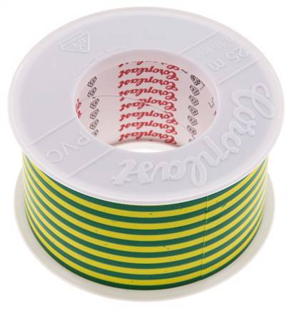 Electrical Insulation Tape VDE-tested 50mm/25m Green/Yellow