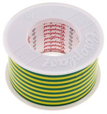 Electrical Insulation Tape VDE-tested 50mm/25m Green/Yellow
