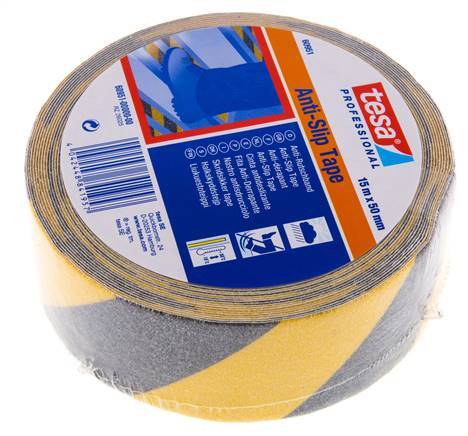 Anti-slip Adhesive Tape 50mm/15m Black/Yellow