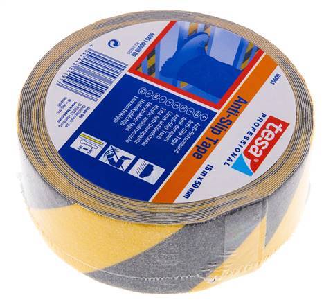 Anti-slip Adhesive Tape 50mm/15m Black/Yellow