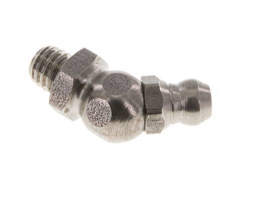 Angled Hydraulic Grease Nipple Stainless Steel M6x1 DIN 71412