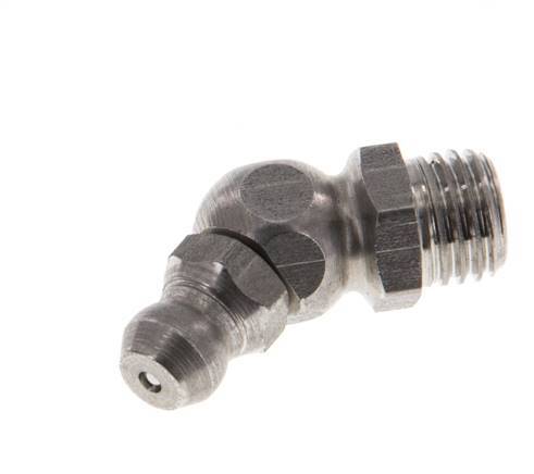 Angled Hydraulic Grease Nipple Stainless Steel M8x1 DIN 71412