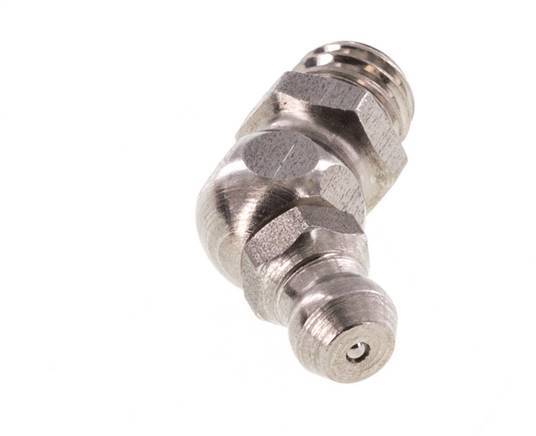 Angled Hydraulic Grease Nipple Stainless Steel M8x1.25 DIN 71412
