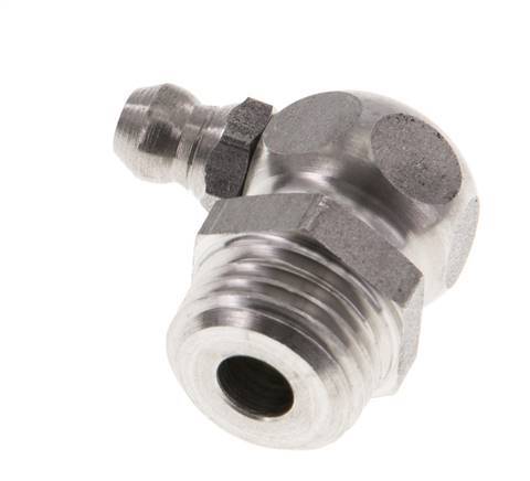 Right-angled Hydraulic Grease Nipple Stainless Steel R 1/4 inch DIN 71412