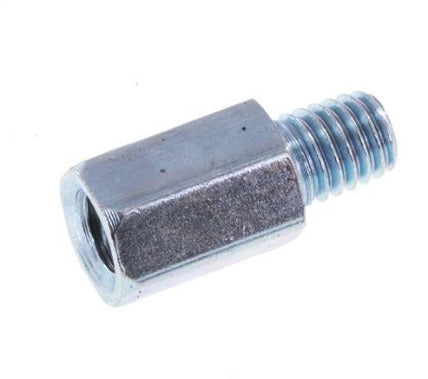 Steel Male/Female M6x1 Grease Nipple Extension 16mm [2 Pieces]