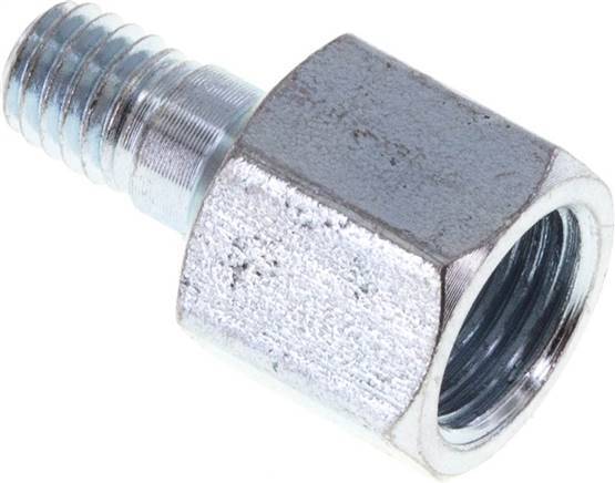 Steel Male M6x1/Female M10x1 Adapter 19mm