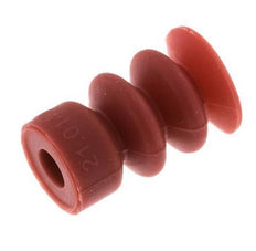 14mm Bellows Silicone Red Vacuum Suction Cup Stroke 10mm