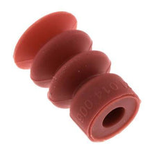 14mm Bellows Silicone Red Vacuum Suction Cup Stroke 10mm