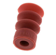 14mm Bellows Silicone Red Vacuum Suction Cup Stroke 10mm