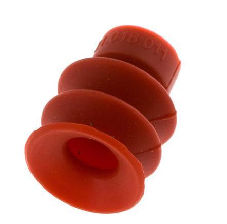 18mm Bellows Silicone Red Vacuum Suction Cup Stroke 8mm