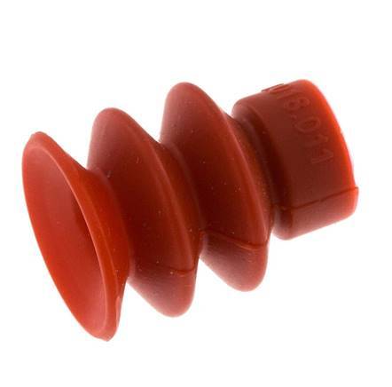 18mm Bellows Silicone Red Vacuum Suction Cup Stroke 8mm