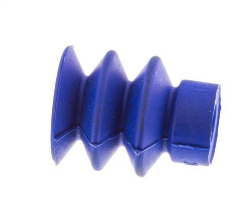 18mm Bellows PUR Blue Vacuum Suction Cup Stroke 8mm