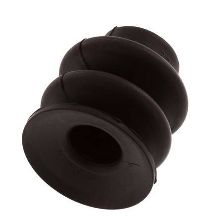 30mm Bellows NBR Black Vacuum Suction Cup Stroke 13mm