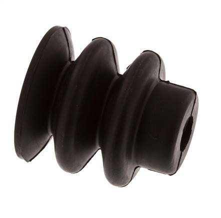 30mm Bellows NBR Black Vacuum Suction Cup Stroke 13mm