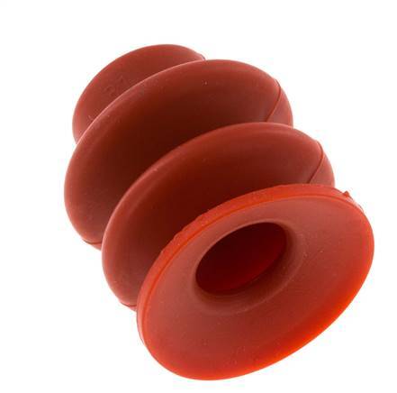 30mm Bellows Silicone Red Vacuum Suction Cup Stroke 13mm