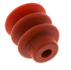 30mm Bellows Silicone Red Vacuum Suction Cup Stroke 13mm