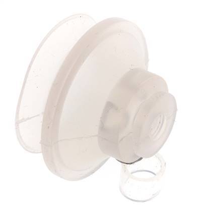32mm Bellows Silicone Clear Vacuum Suction Cup Stroke 9mm