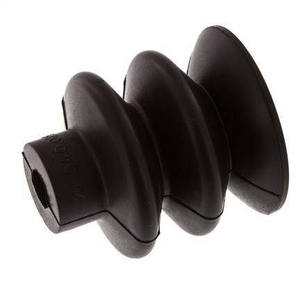 40mm Bellows NBR Black Vacuum Suction Cup Stroke 20mm