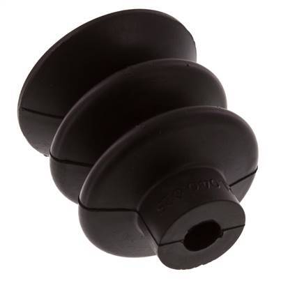 40mm Bellows NBR Black Vacuum Suction Cup Stroke 20mm