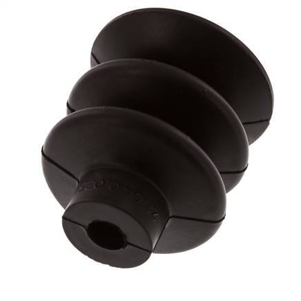 40mm Bellows NBR Black Vacuum Suction Cup Stroke 20mm