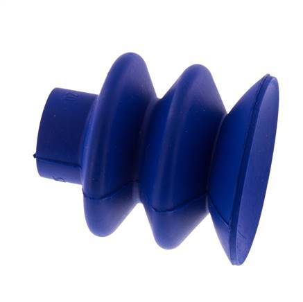 40mm Bellows PUR Blue Vacuum Suction Cup Stroke 20mm | Tameson.co.uk