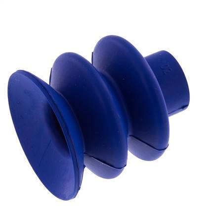 40mm Bellows PUR Blue Vacuum Suction Cup Stroke 20mm