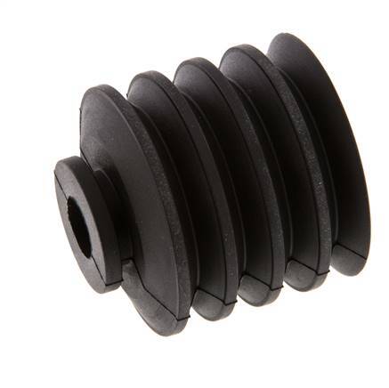 50mm Bellows CR Black Vacuum Suction Cup Stroke 30mm