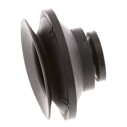 52mm Bellows CR Black Vacuum Suction Cup Stroke 12mm