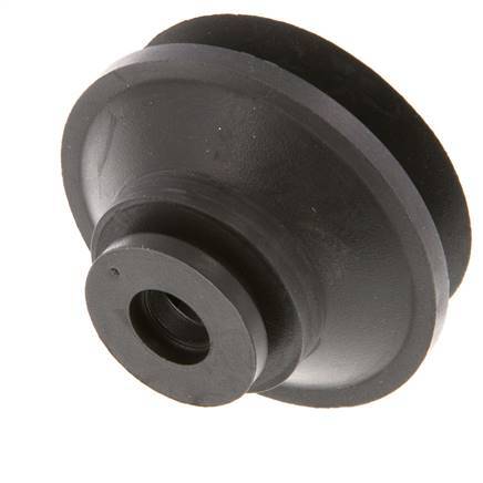 52mm Bellows CR Black Vacuum Suction Cup Stroke 12mm
