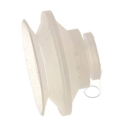 52mm Bellows Silicone Clear Vacuum Suction Cup Stroke 12mm
