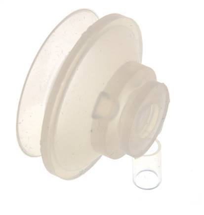 52mm Bellows Silicone Clear Vacuum Suction Cup Stroke 12mm