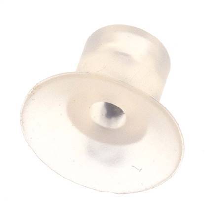 17mm Flat Silicone Clear Vacuum Suction Cup Stroke 2mm