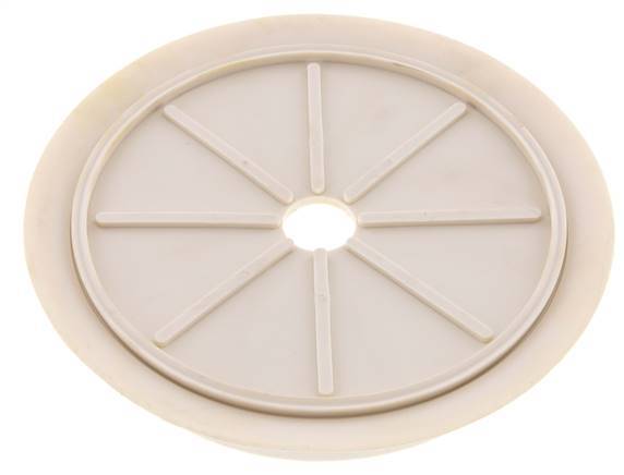 200mm Flat NRE White Vacuum Suction Cup G 1/2 inch Female Stroke 5mm Thin Lips