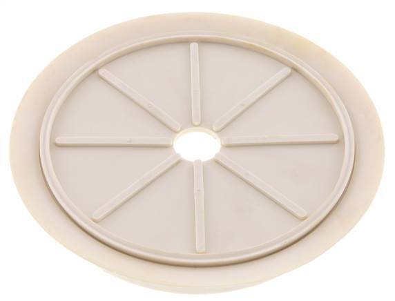 200mm Flat NRE White Vacuum Suction Cup G 1/2 inch Female Stroke 5mm Thin Lips