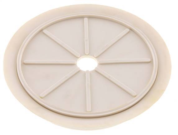 200mm Flat NRE White Vacuum Suction Cup G 1/2 inch Female Stroke 5mm Thin Lips