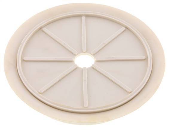 200mm Flat NRE White Vacuum Suction Cup G 1/2 inch Female Stroke 5mm Thin Lips