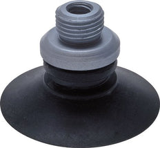 22mm Flat CR Black Vacuum Suction Cup M5 or G 1/8 inch Female/male Stroke 0.5mm Support Ribs
