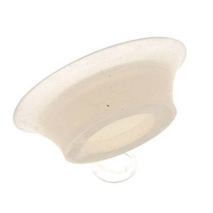 40mm Flat Silicone Clear Vacuum Suction Cup G 1/8 inch Female Stroke 3mm Thin Lips