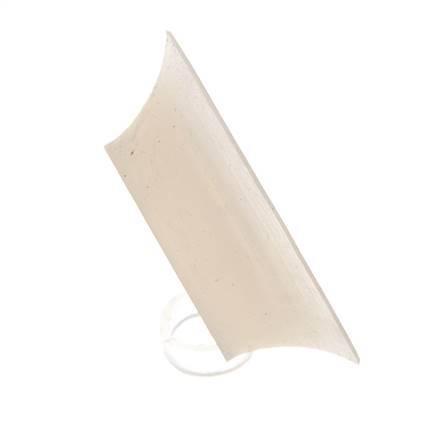 40mm Flat Silicone Clear Vacuum Suction Cup G 1/8 inch Female Stroke 3mm Thin Lips