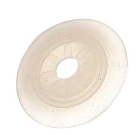 40mm Flat Silicone Clear Vacuum Suction Cup G 1/8 inch Female Stroke 3mm Thin Lips