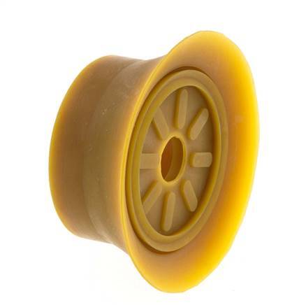 70mm Flat NRE Brown Vacuum Suction Cup G 1/4 inch Female Stroke 6mm Thin Lips