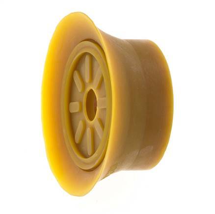 70mm Flat NRE Brown Vacuum Suction Cup G 1/4 inch Female Stroke 6mm Thin Lips