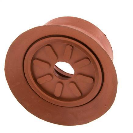 70mm Flat SBR Reddish brown Vacuum Suction Cup G 1/4 inch Female Stroke 6mm Thin Lips