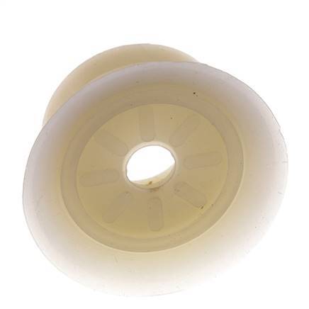 70mm Flat Silicone Clear Vacuum Suction Cup G 1/4 inch Female Stroke 6mm Thin Lips