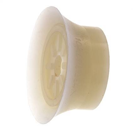 70mm Flat Silicone Clear Vacuum Suction Cup G 1/4 inch Female Stroke 6mm Thin Lips