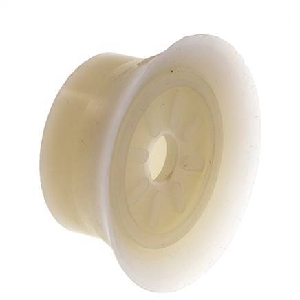 70mm Flat Silicone Clear Vacuum Suction Cup G 1/4 inch Female Stroke 6mm Thin Lips