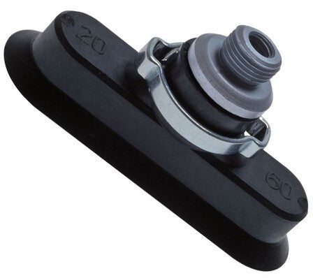 24x8mm Oval flat PUR Blue Vacuum Suction Cup M5 Stroke 1mm Ear Clamp